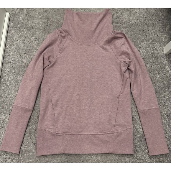 Lululemon High Lines pullover Sweatshirt Top 4 Cowl Neck Pocket Running Winter - Picture 4 of 12